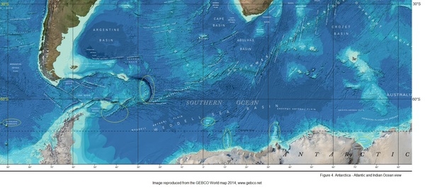 Figure 4. Antarctica - Atlantic and Indian Ocean view